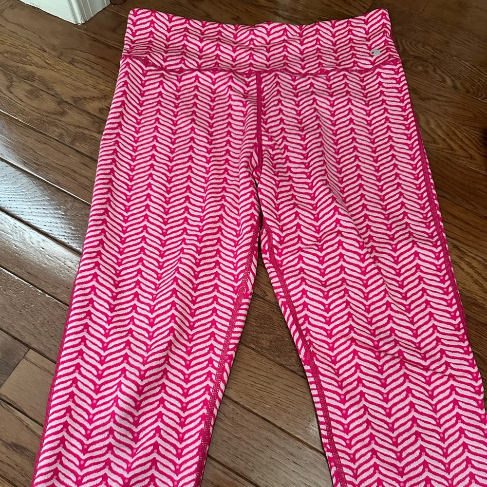 Vineyard Vines Pink and White Performance Leggings